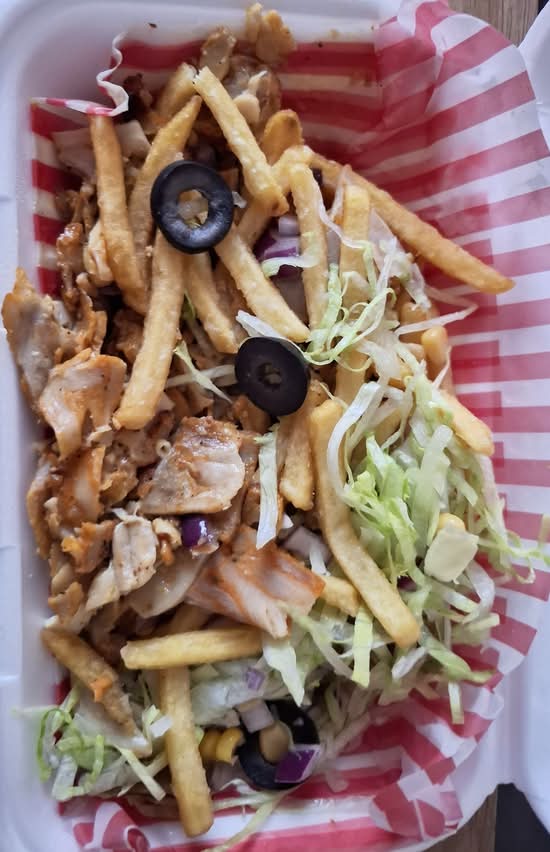Doner Meat, Fries & Salad